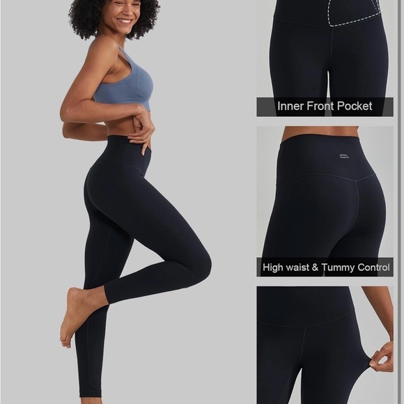 Along Fit Workout Leggings XL Black - Picture 4 of 7